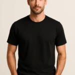 camiseta manga corta negra nueva 001